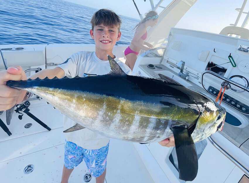 Talking to locals about where to fish can hald you a fish like this blackfin tuna Shelley Barnes photo.