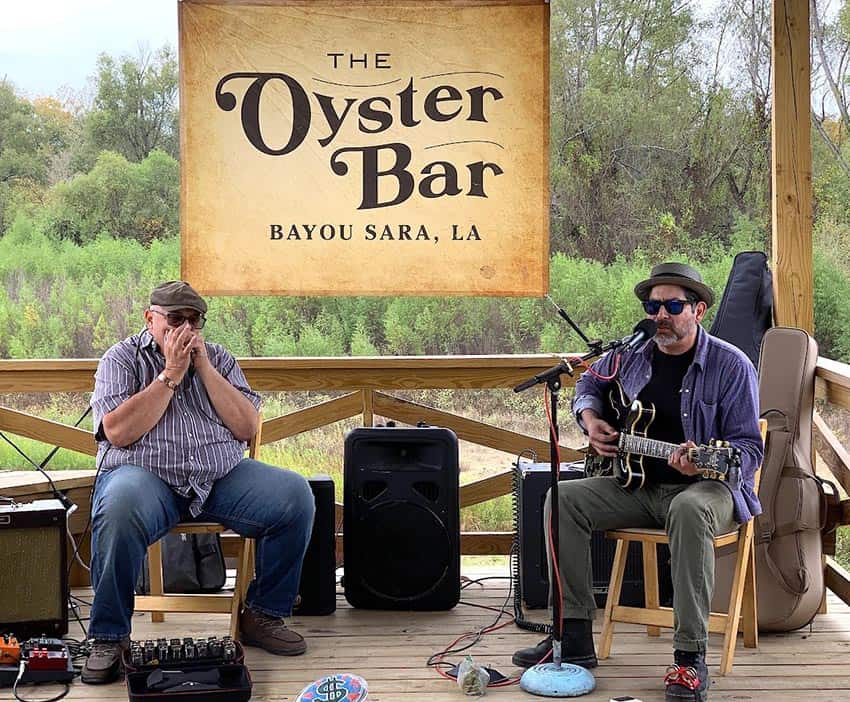 A shore excursion to lunch at The Oyster Bar in Bayou Sara, Louisiana,