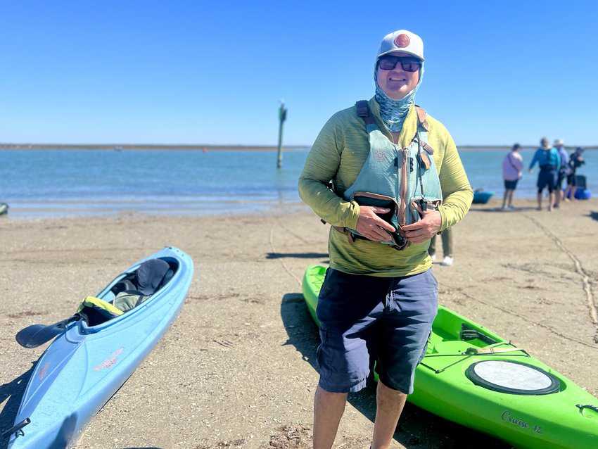Hector Rios with Coastal Bend Kayak Tours. Photo by Sharon Kurtz