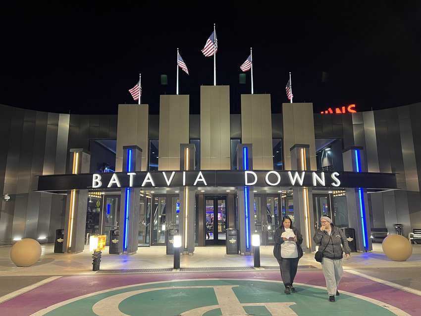 Batavia Downs racetrack in NY State.