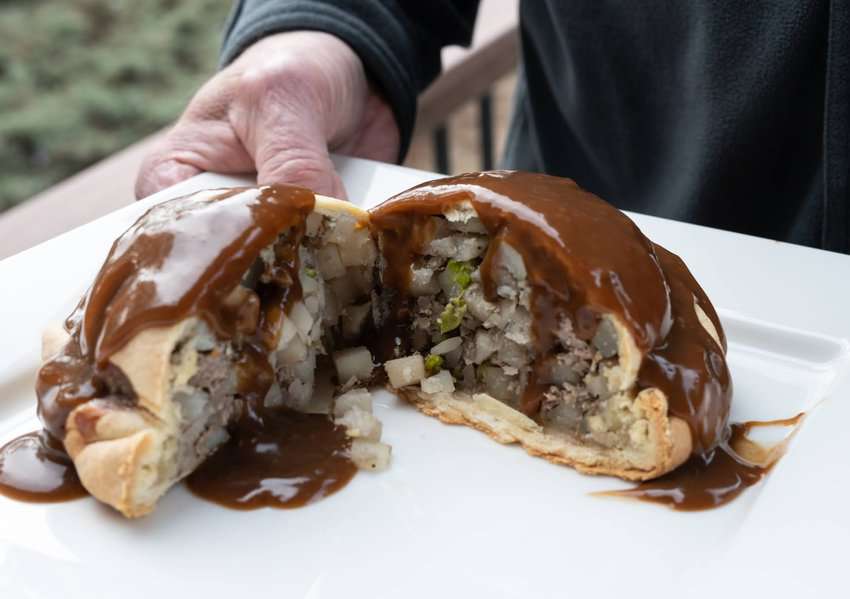 Butte's signature dish is the pasty, a hardy dough filled with chopped meat, potatoes, and onions. Pasties are best served with brown gravy.