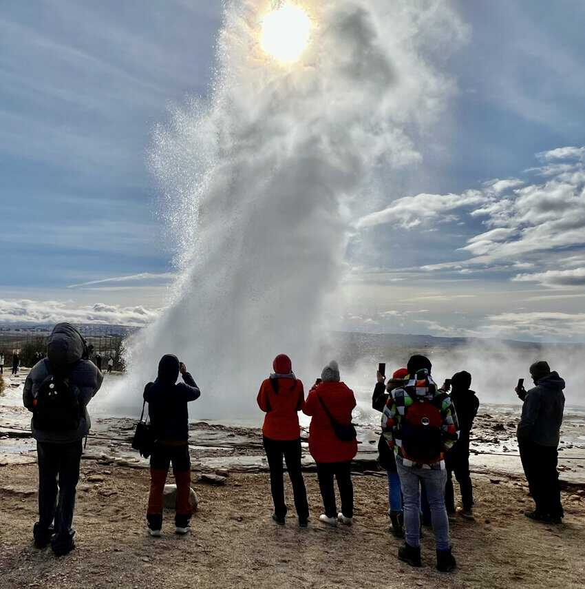 The Strokkur geyser