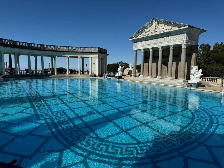 The famous Neptune Pool at Hearst Castle. You can swim in this pool if you donate enough to the Hearst Foundation.