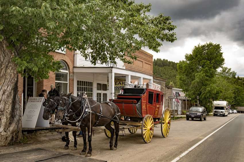 Virginia City is the liveliest of Montana's ghost towns during the summer, with eateries, theater, stagecoach and train rides, and historical accommodations.