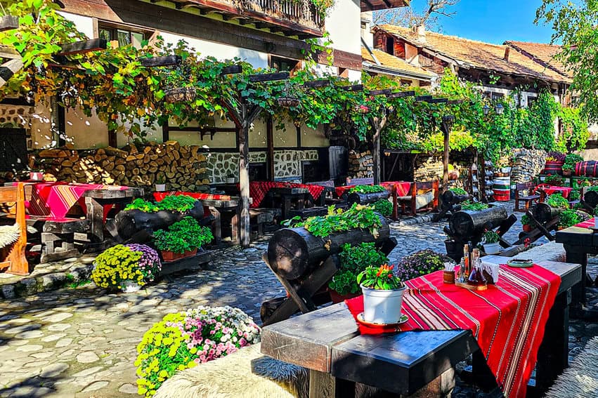 Red Hot restaurant's outdoor seating. 