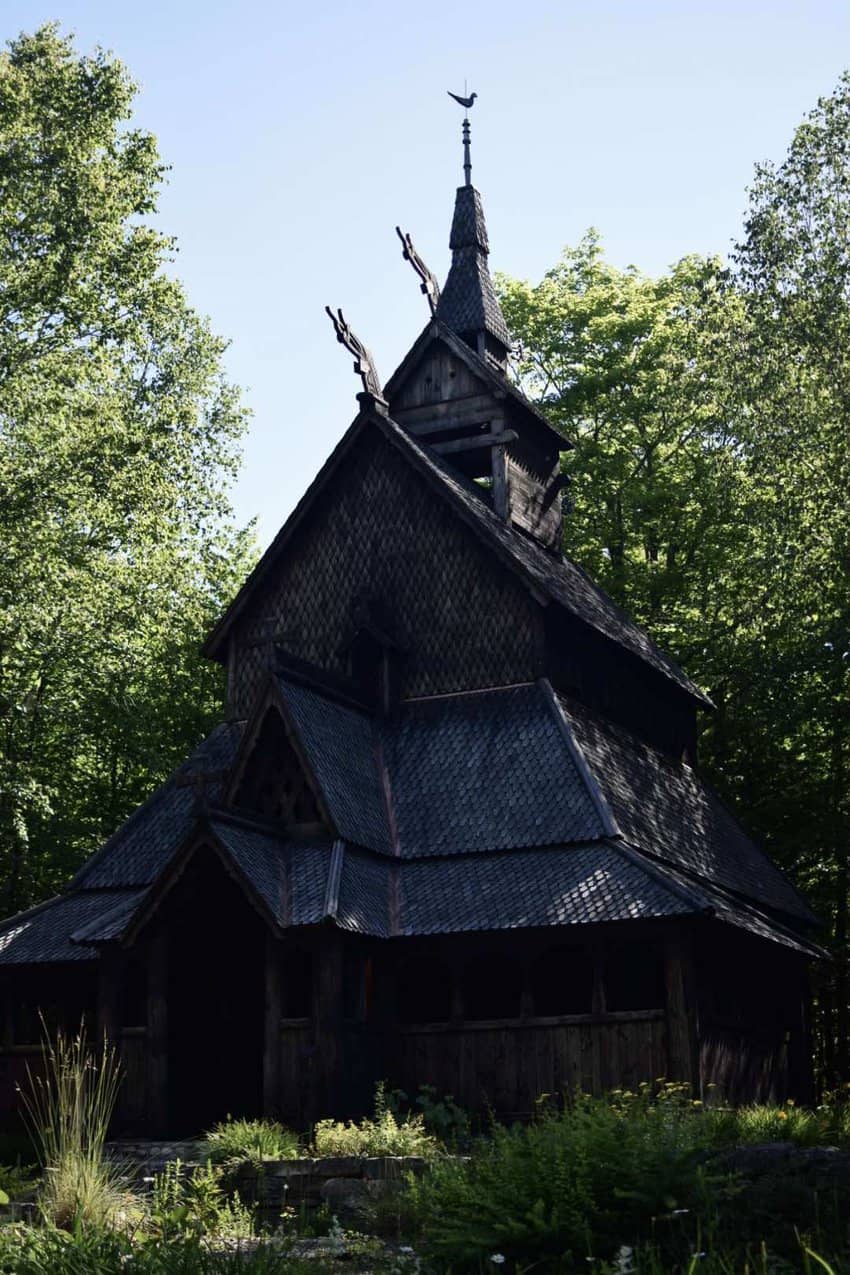 Stavkirke Church on Washington Island, which operates as a functional Lutheran church. Photo by Sarah Arksey Njegovan