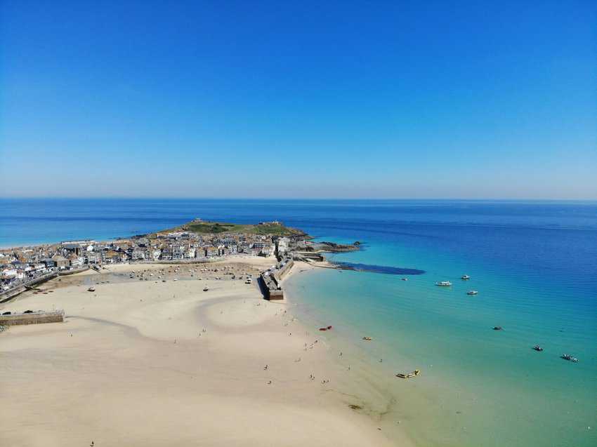 Beach in St Ives Cornwall.