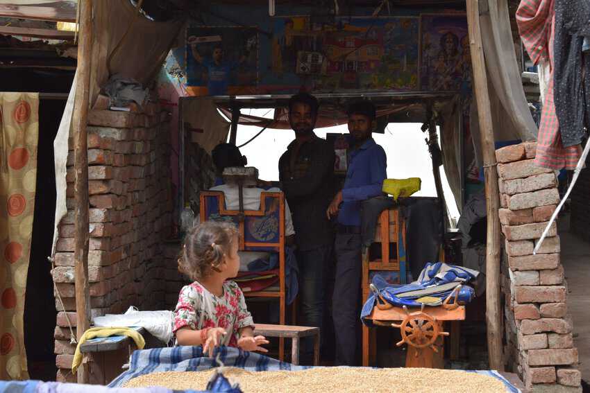 A barber shop in the colony