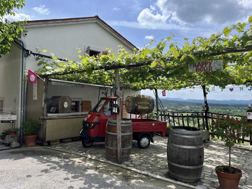 Stanjel Wine Terrace. Sharon Kurtz photo