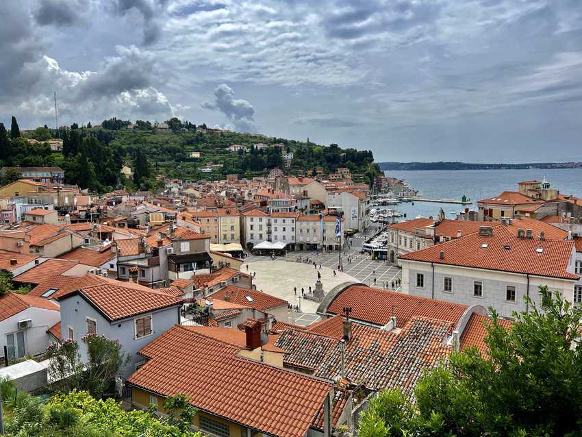 The View of Piran from St. George's Parish Church. Sharon Kurtz photo