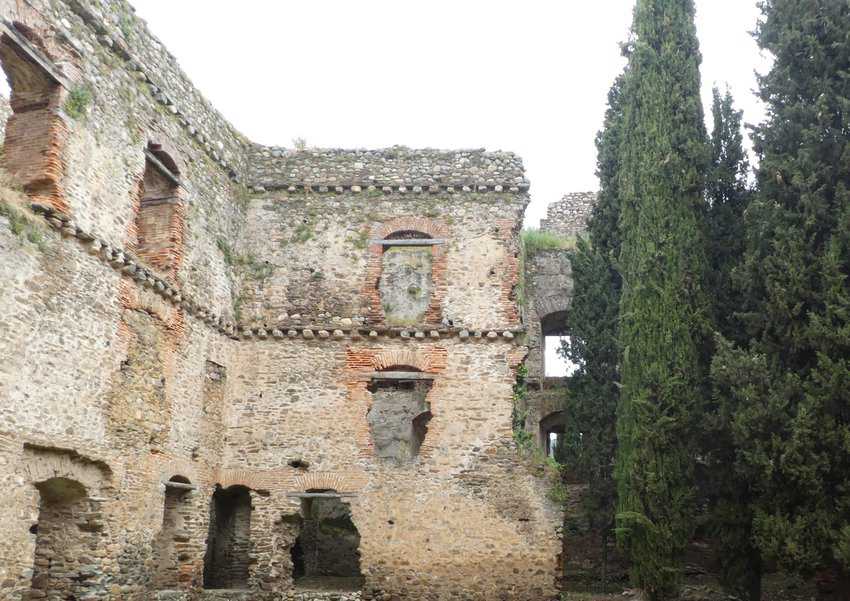 The inside of the courtyard.