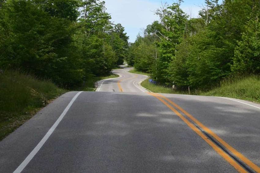 Jens Jensen's windy road. Photo by Sarah Arksey Njegovan