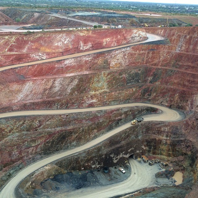 Some of the deepest holes ever drilled were gold mines like his one, Cobar mine, in South Africa.