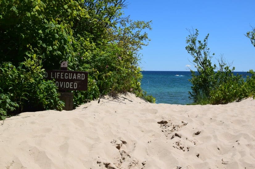 A near-private beach awaits visitors to Rock Island. Photo by Sarah Arksey Njegovan