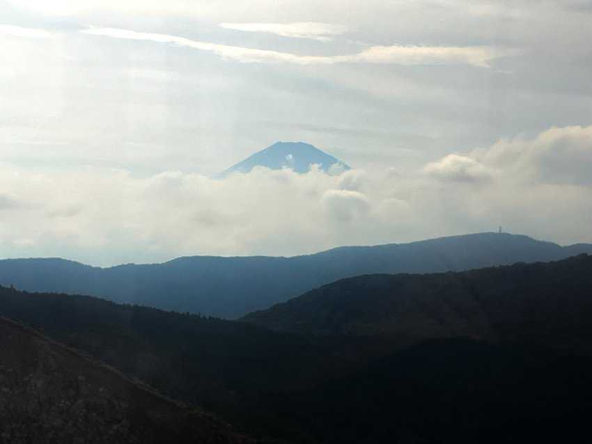 A rare view of Mount Fuji Japan