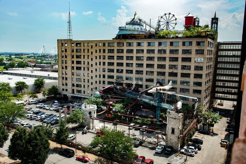 The rousing City Museum is an artist-built playground