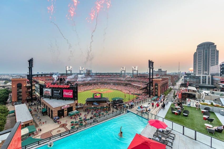 46,000-seat Busch Stadium