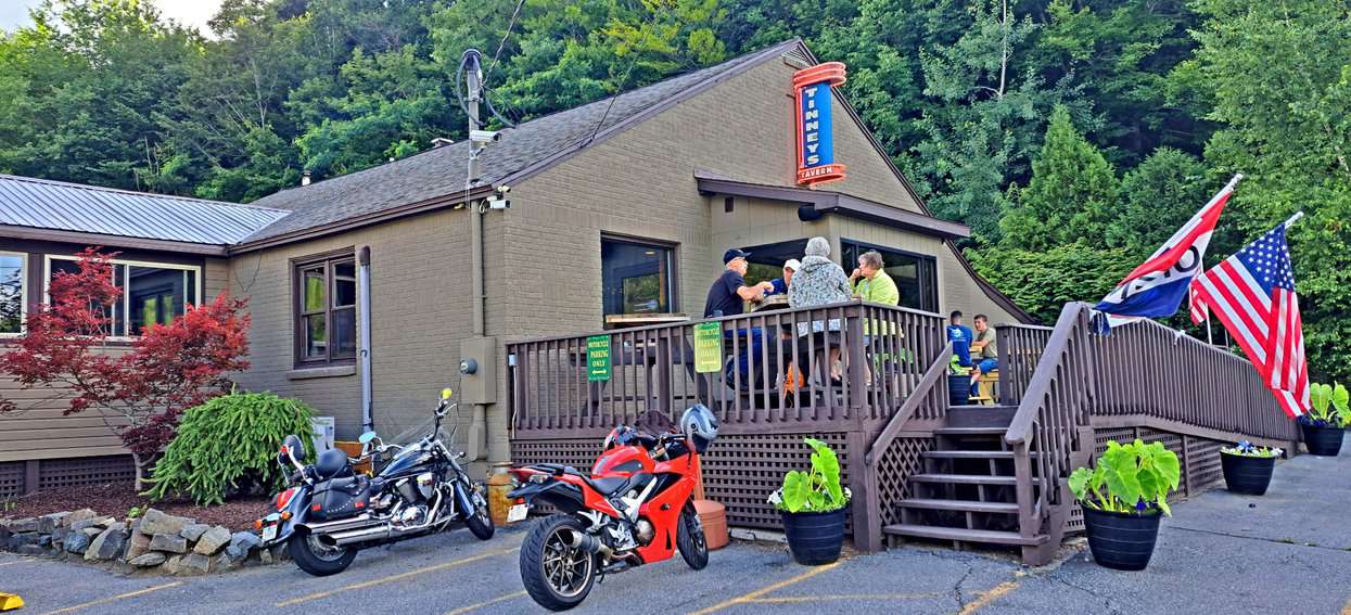 Tinney’s Tavern (Est. 1952) is adjacent to Lake Desolation