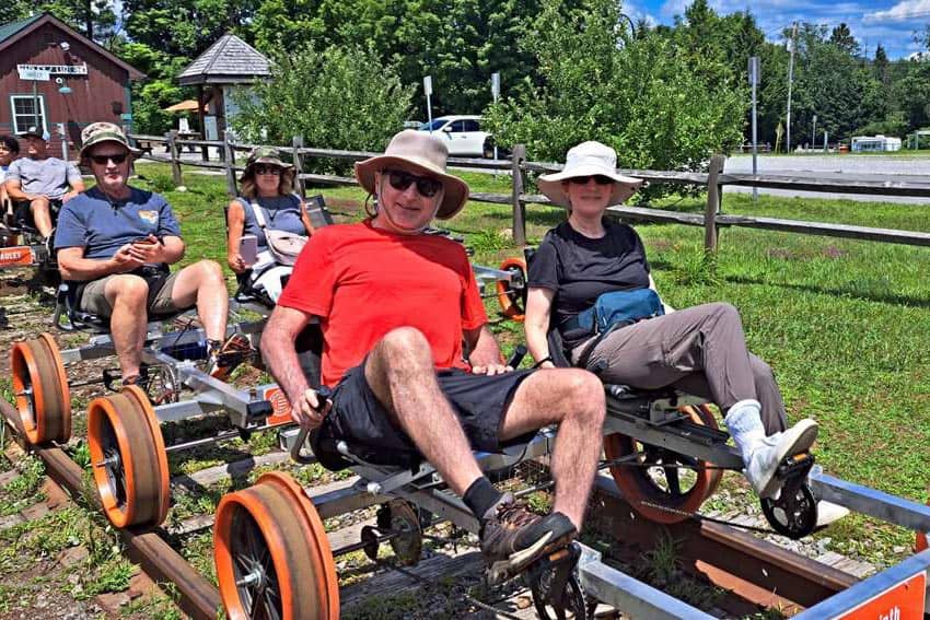 Revolution Rail’s pedal-power in Saratoga County NY.