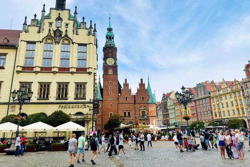 Main Square in Wroclaw.